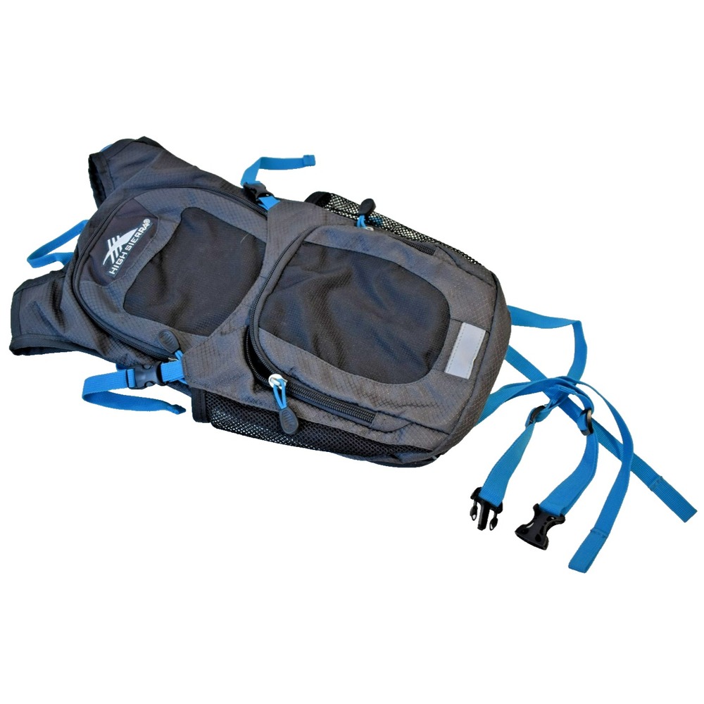 High Sierra Classic Light Hiking Running Hydration Pack Blue/Gray w/ Bladder